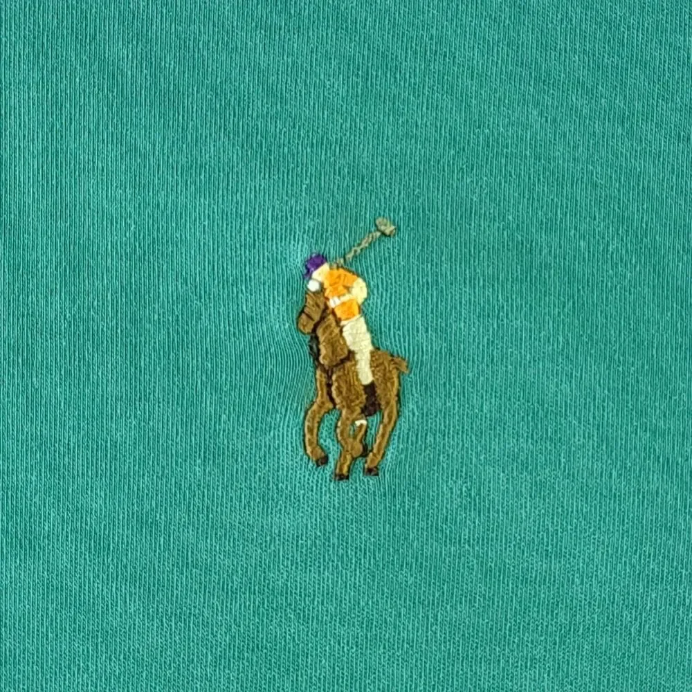 Polo Ralph Lauren Shirt Mens Medium M Green Classic Fit Short Sleeve Pony